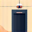 Icon representing private terminals and expedited security